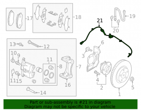 ABS sensor front left Mazda CX-5 13-16