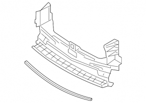 Lower radiator deflector Mazda CX-5 17-21