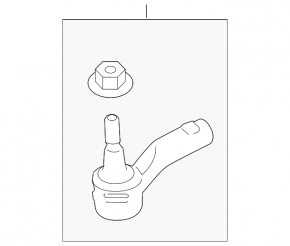 Right tie rod end Land Rover Discovery Sport 17-19