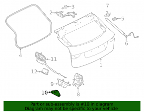 Jaguar F-Pace X761 17-23 Tailgate Lock Hook