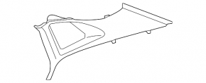 Upper left rear pillar trim Volkswagen ID.4 21-23 black