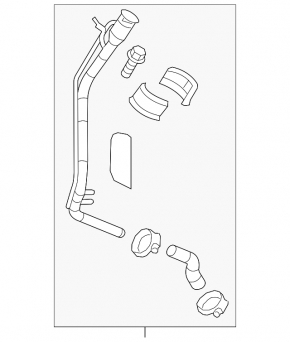 Chevrolet Cruze 11-15 Fuel Filler Neck Rusty