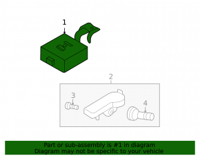 TIRE PRESSURE MONITORING SYSTEM TPMS Subaru Impreza WRX GH 08-14