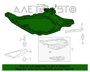 Front subframe for Toyota Highlander 20-22