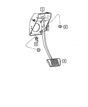 Dodge Durango 11-13 Brake Pedal