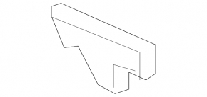 Rear bumper mount, outer left, Toyota Highlander 2008-2013