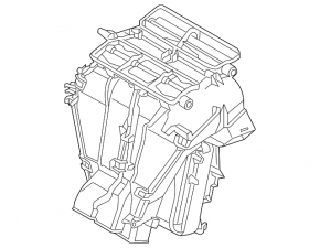 Bare air conditioner housing, left side of VW Passat b8 16-19 USA