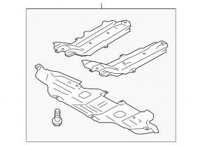 Engine guard left Subaru Forester 14-18 SJ 2.0 XT