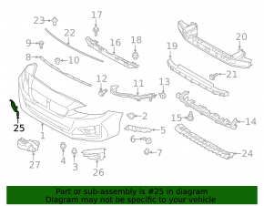 Tow Hook Plug Front Bumper Subaru Impreza 17- GK