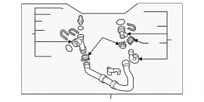 Cooling pipe lower Audi A3 8V 15-20 2.0T