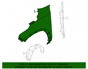 Front right fender Kia Seltos 21-26
