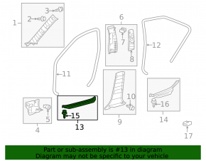Threshold pad front right gray Toyota Camry v40 rubbed, broken fastener