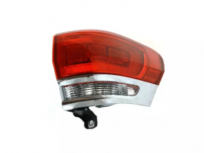 Light outer wing right Jeep Grand Cherokee WK2 14-21 chrome with mount