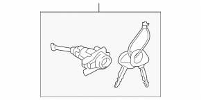 Front left lock cylinder Kia Soul 14-19