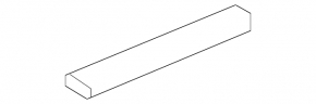 Door sill outer front right Honda CRV 12-16 gray