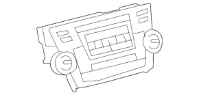 Monitor, display, navigation Toyota Highlander 2008-2010