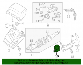 Steering Angle Sensor Mitsubishi Outlander 14-16