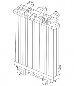 Additional left cooling radiator for Audi A7 12-18