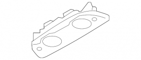 Ceiling light rear Audi A6 C8 19- gray