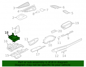 Front panel pocket box left Audi A5 F5 17-