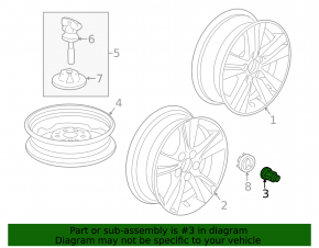 Wheel nut d19 M12x1.5 Honda CRV 12-16 type 1