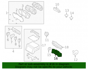 Climate control Kia Optima 14-15 rest manual