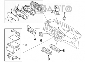 Climate control Kia Optima 14-15 rest manual