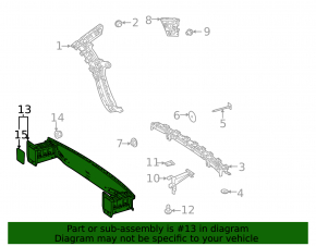 Mercedes H247 GLA 20-26 rear bumper reinforcement