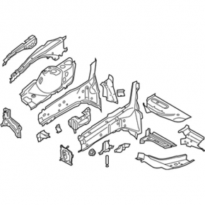 Lincoln MKC 15-19 front left quarter panel