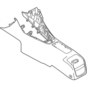 Central console cup holder Ford Focus mk3 15-18 rest, black
