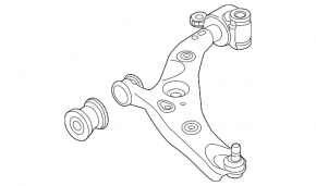 Lower control arm, front right, Mazda 6 14-21