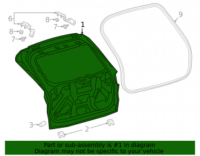 Boot Door Naked Ford Escape MK4 20-22