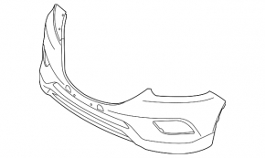 Naked front bumper for Mazda CX-9 2013-2015