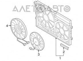 Cooling fan right VW CC 08-17