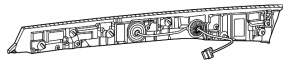 Inner tailgate light, left, Nissan Murano 25-26