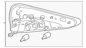 Light outer wing right Nissan Murano z52 15-18