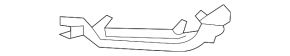 Right front bumper grille molding for Volvo XC90 20-26 chrome