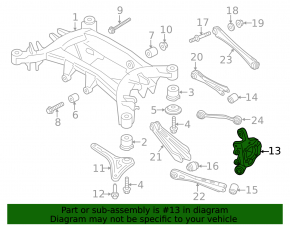 Rear left axle BMW X3 F25 11-17 silent for replacement