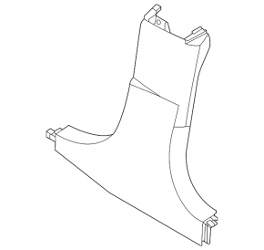Lower left center pillar trim BMW i4 22-26 black