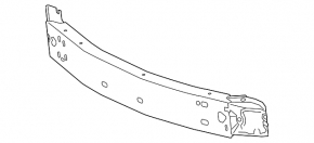 Front bumper reinforcement Toyota Camry v70 21-24 usa aluminum, hybrid