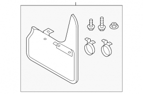 Mudguard front left VW Beetle 12-19