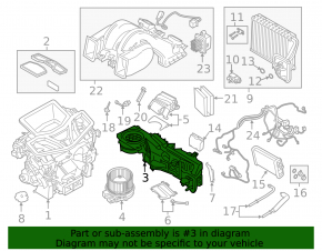 Heater assembly ventilation BMW X7 G07 19-25