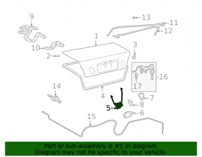 Lexus IS200 IS300 99-05 Trunk Lid Lock