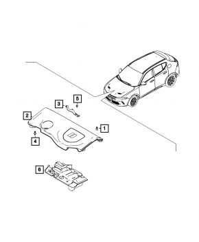Jeep Renegade 19-22 1.3T Engine Cover
