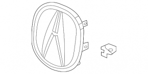 2022-24, 2025 Acura MDX Grille Emblem