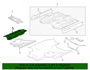 Right underbody protection Honda CRV 23- AWD