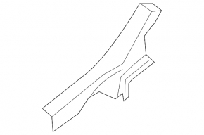 Rear left inner door sill trim for Nissan Altima 13-18 black