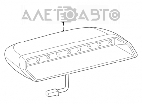 Brake light Lexus GS300 GS350 GS430 GS450h 06-09 beige