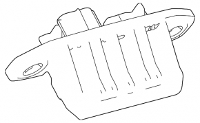 Button for opening the trunk door with illumination of the number Toyota Venza 21- keyless