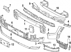 Kia EV9 24-26 GT-line Front Bumper Absorber